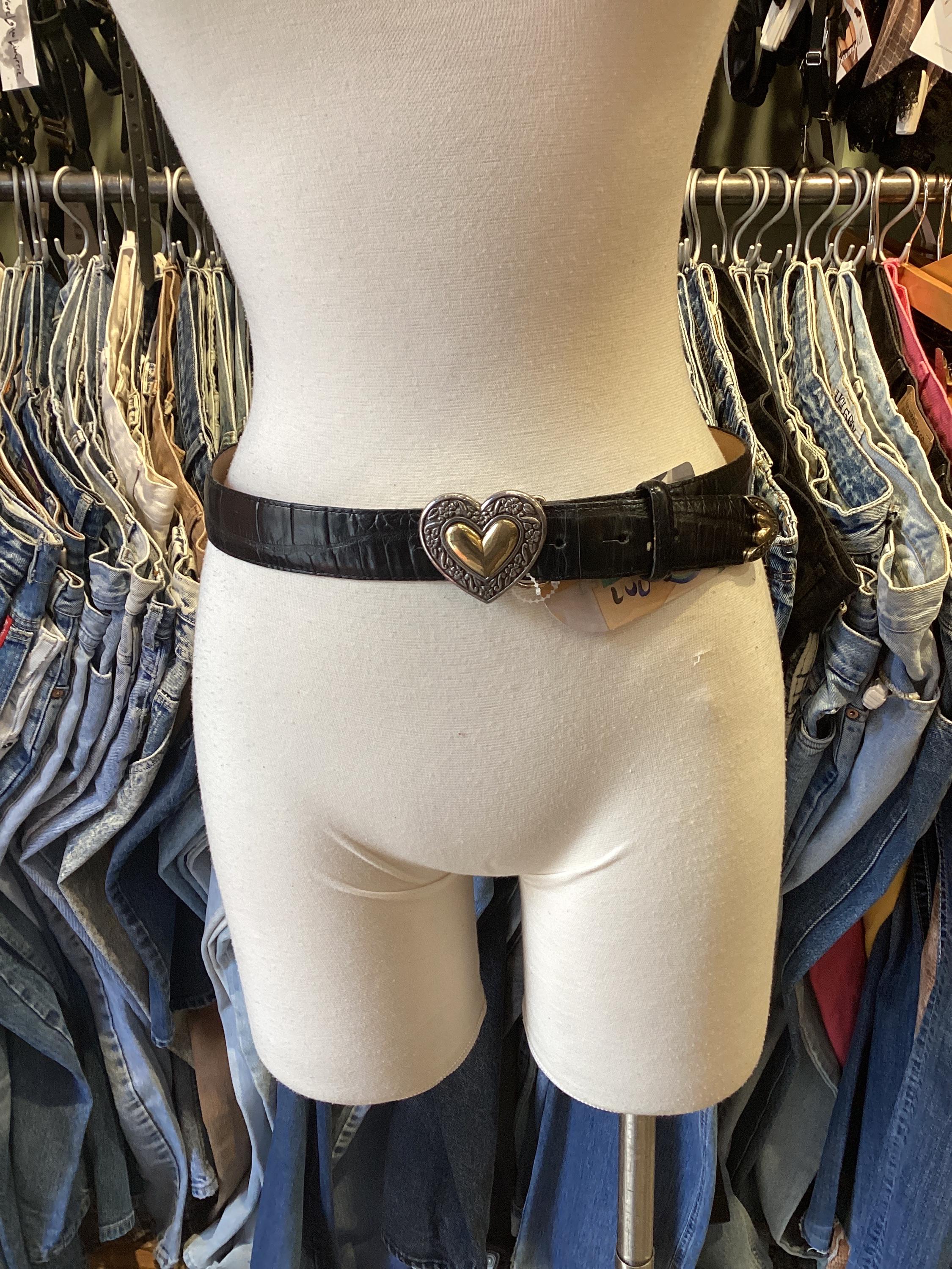 Vintage Heart Leather Belt - Etsy Vintage Heart Leather Belt - Etsy