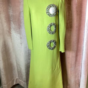 Vintage 1960s Pierre Cardin Spaceage beaded cut out circle gown