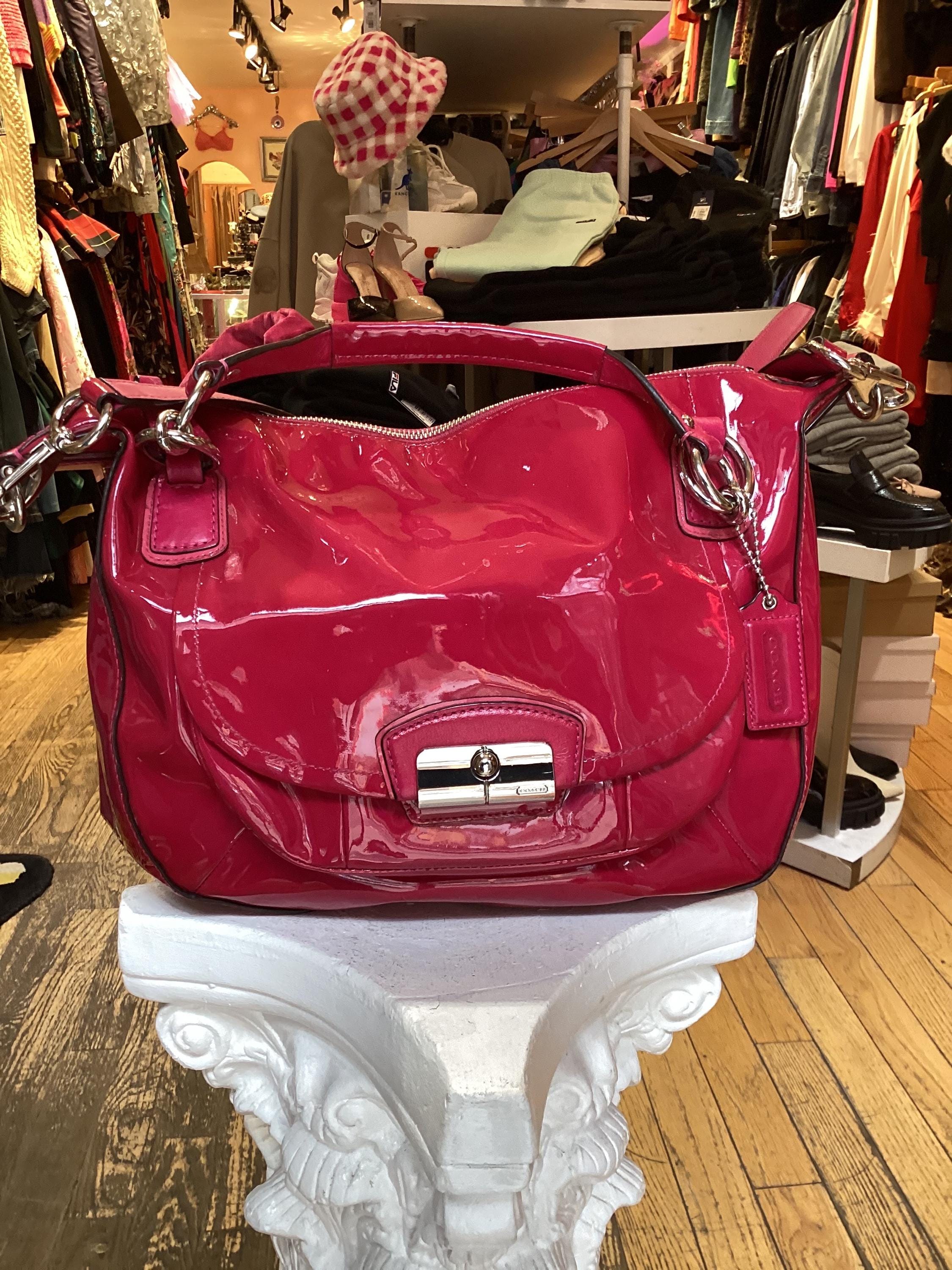 Vintage Y2K Hot Pink Pantent Leather Coach Bag - Etsy