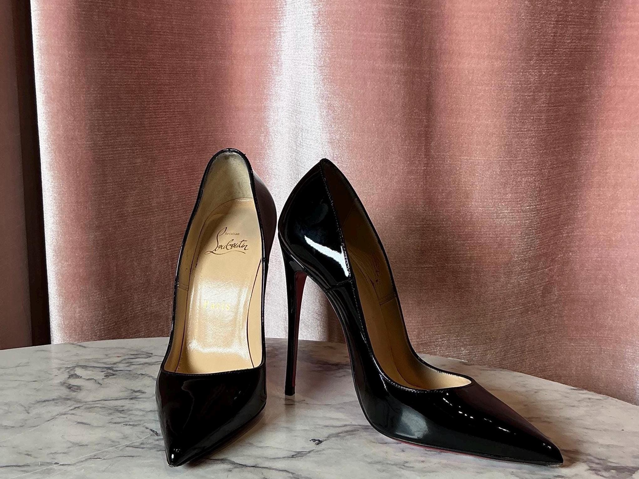 Christian Louboutin Red Patent Heels - Etsy