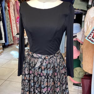 Vintage 1960’s Brocade Flare Dress Size S