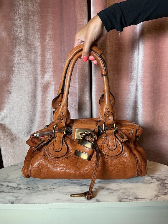 Vintage Chloé Authentic Paddington Bags Chloe Paddington Vintage Cream Leather Shoulder Bag | eBay