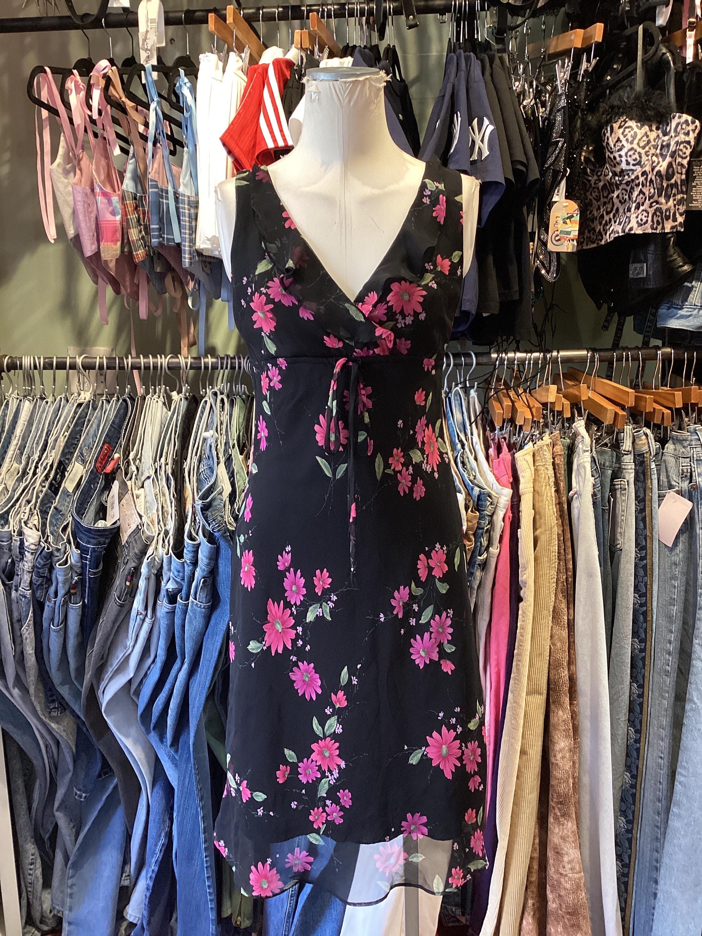 Vintage Y2K Mesh Floral Midi Dress Vintage Y2K Mesh Floral Midi Dress