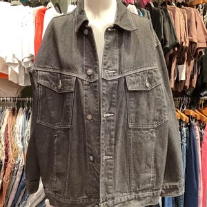 Vintage 90s Webs Denim Grey Denim Jacket