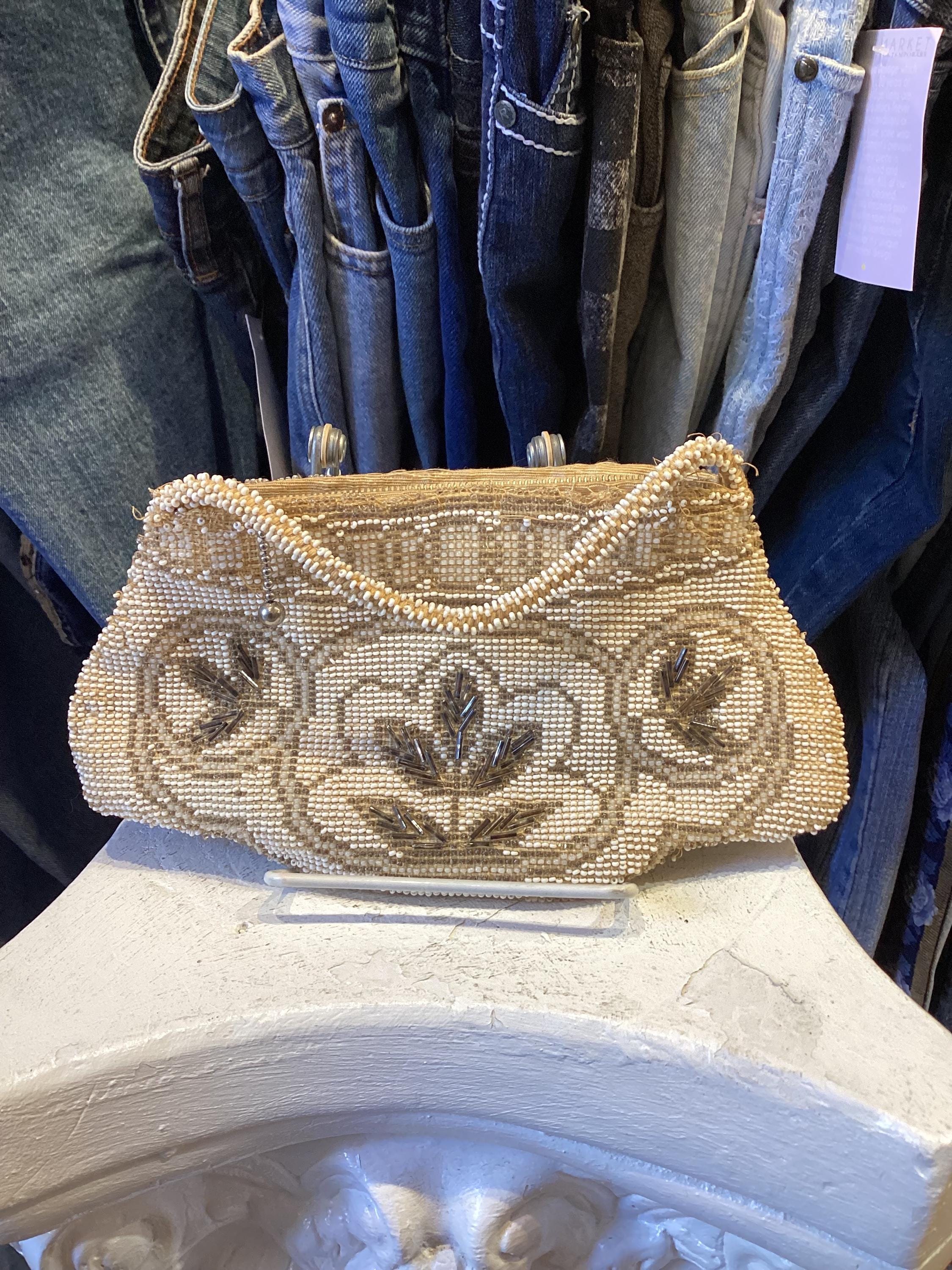 Floral Beaded Mini Bag - Etsy