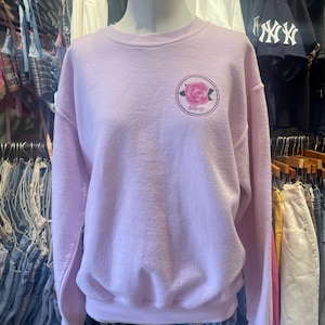 Vintage Rose Graphic Crewneck Sweater