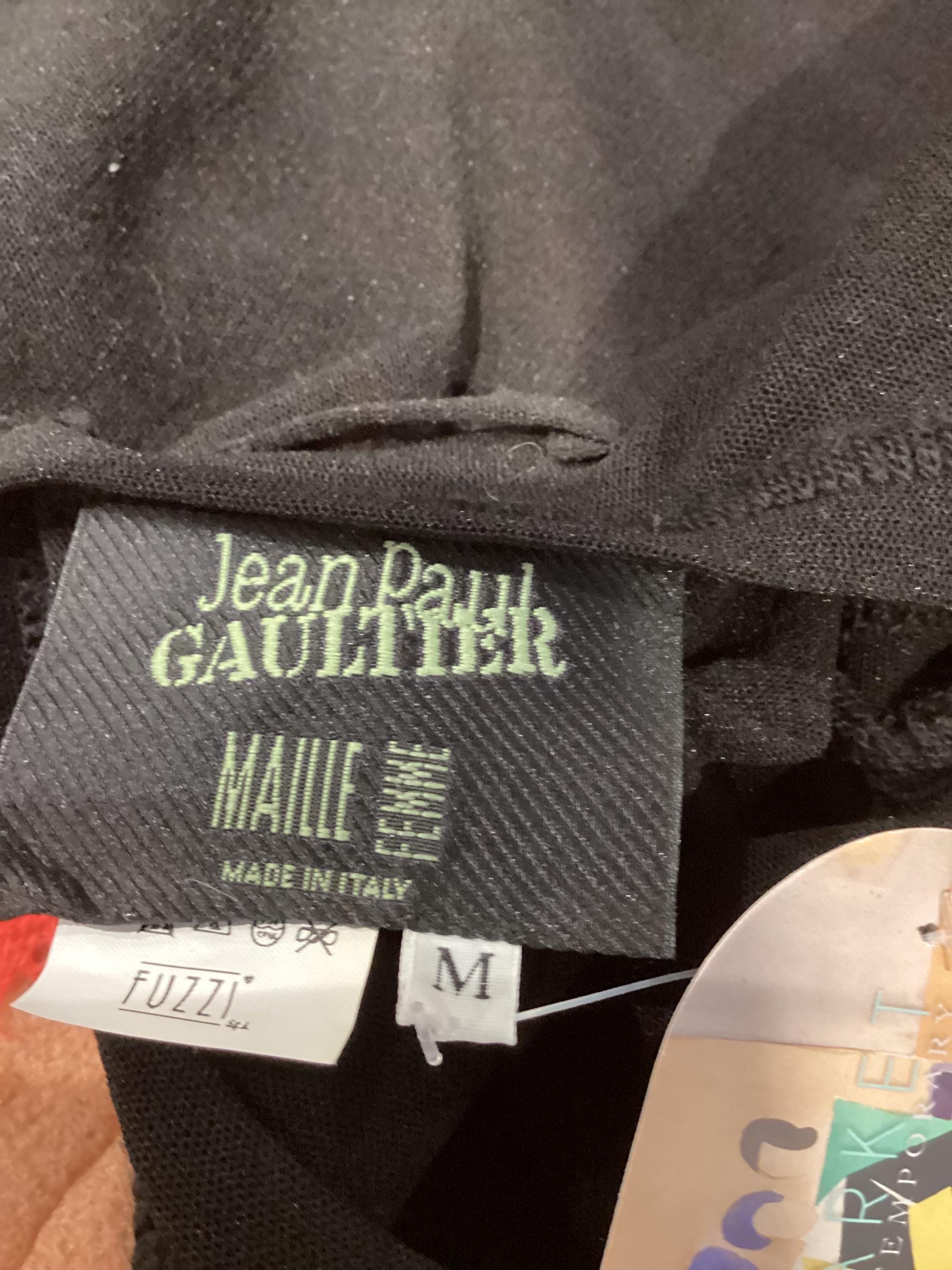 Vintage 90's Y2K Jean Paul GAULTIER Maille Sheer Mesh Lettuce Hem