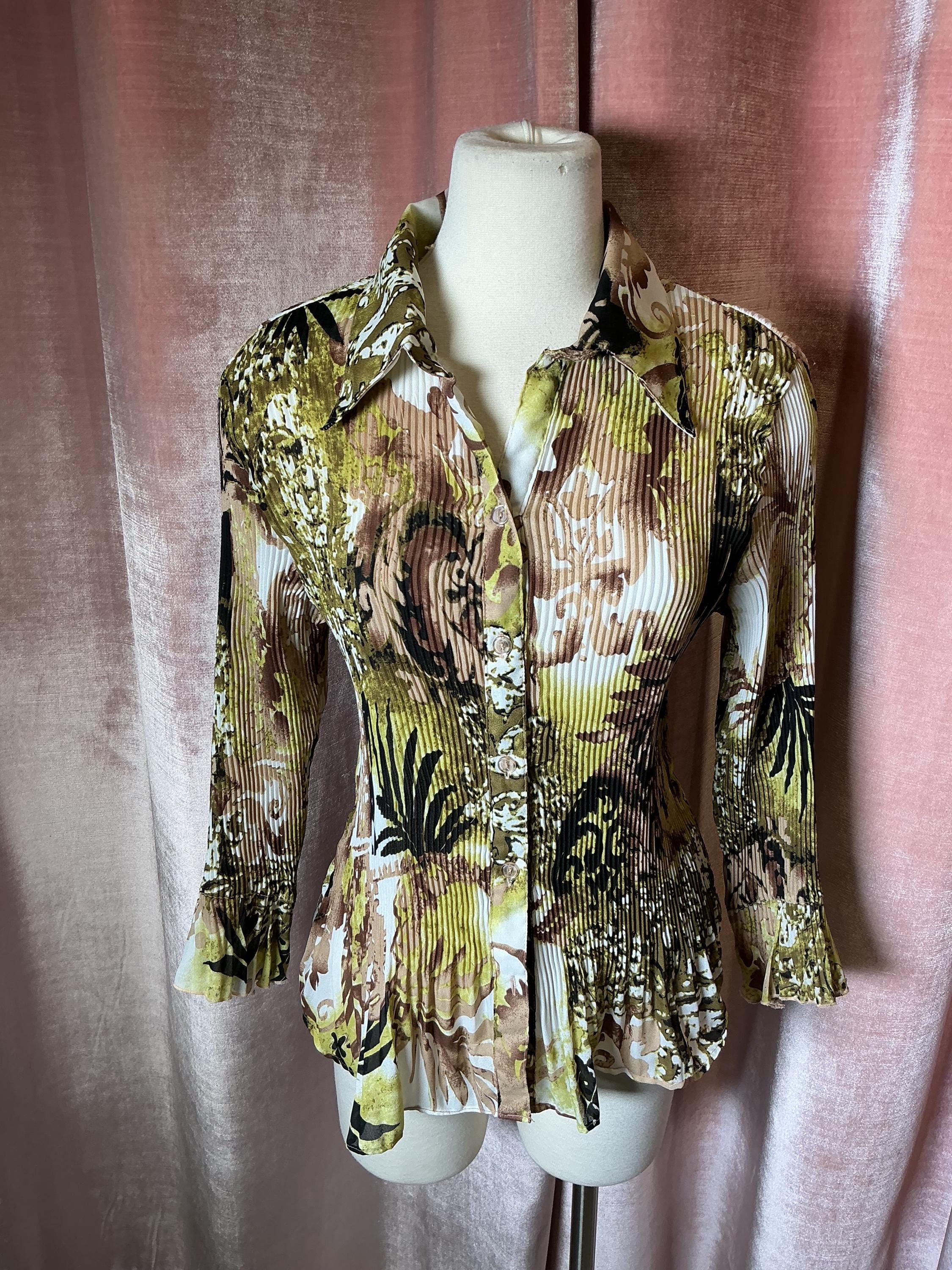 PLEATS PLEASE 中国風柄 柄物 ベスト トップス