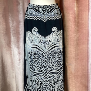 Vintage Y2K 90s Jean Paul Gaultier Soliel tribal Art print skirt- Medium
