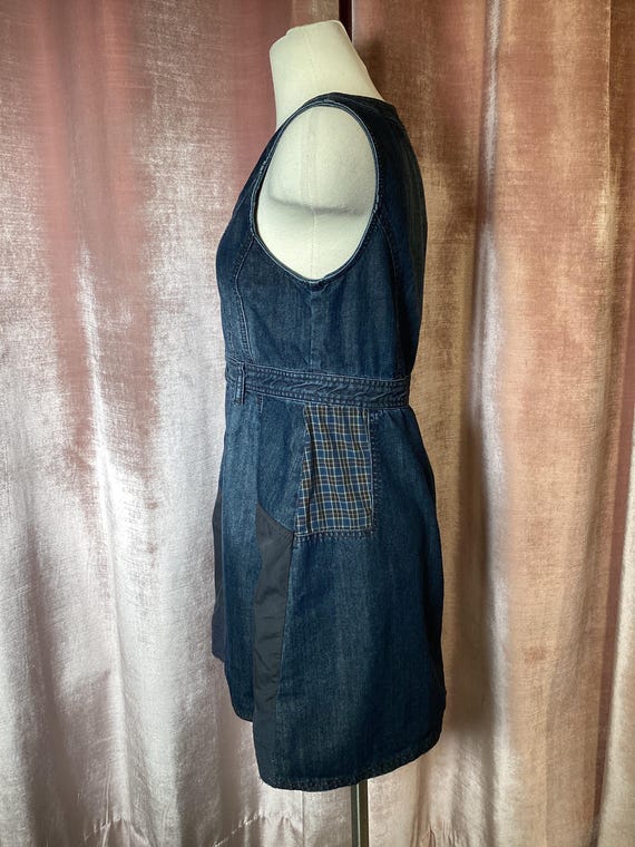 Vintage Y2K Street One Patchwork Button up Mini D… - image 4