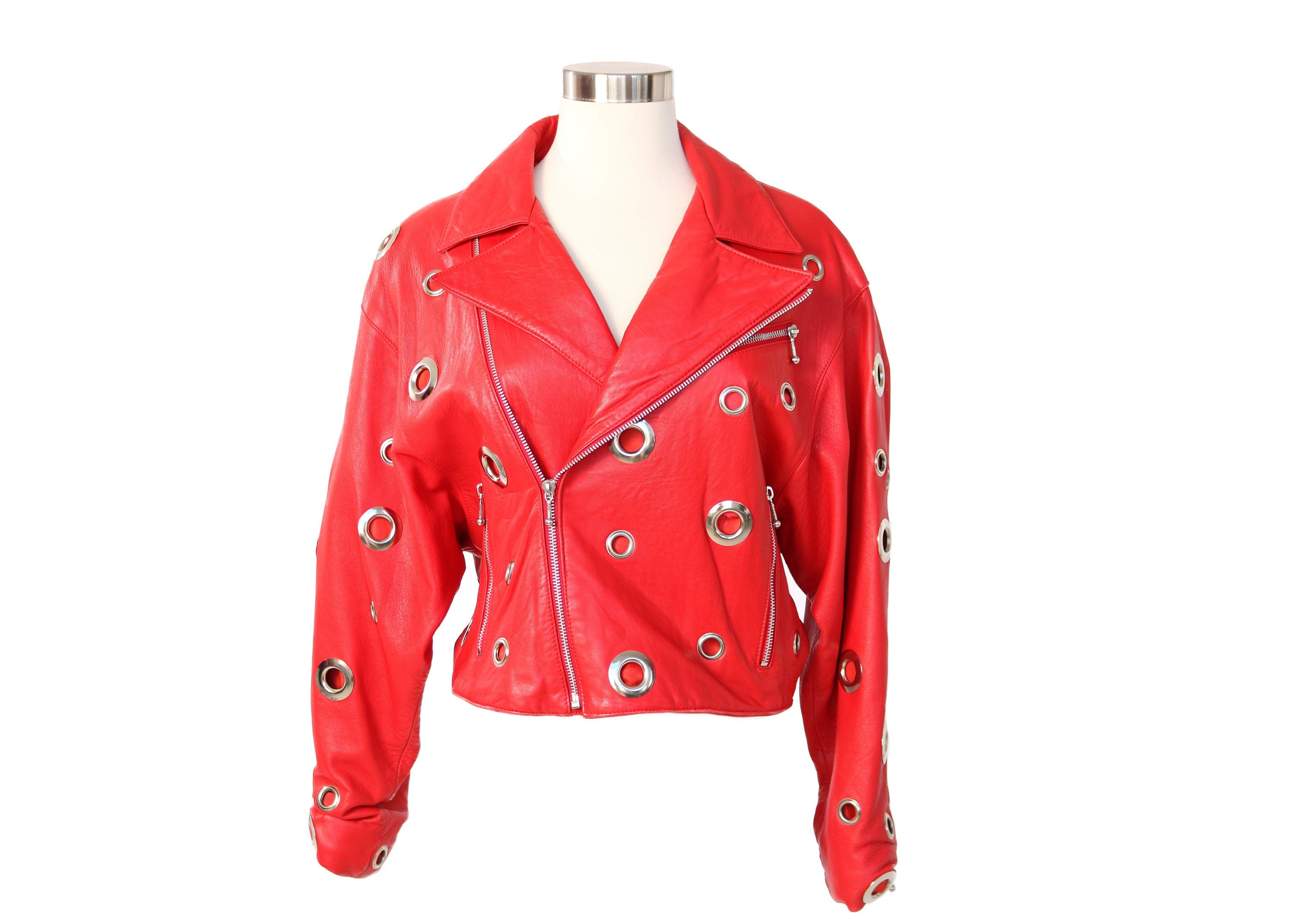 80s Red Jacket - Etsy