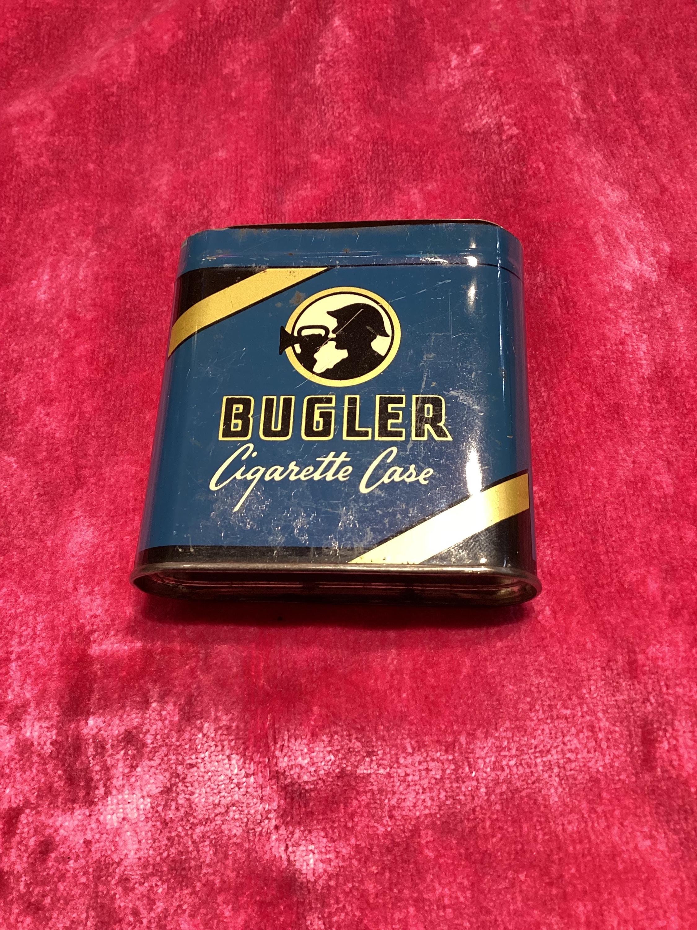 bugler cigarette case tin Vintage Tobacco with Hinged Lid Bugler Cigarette Case - Etsy