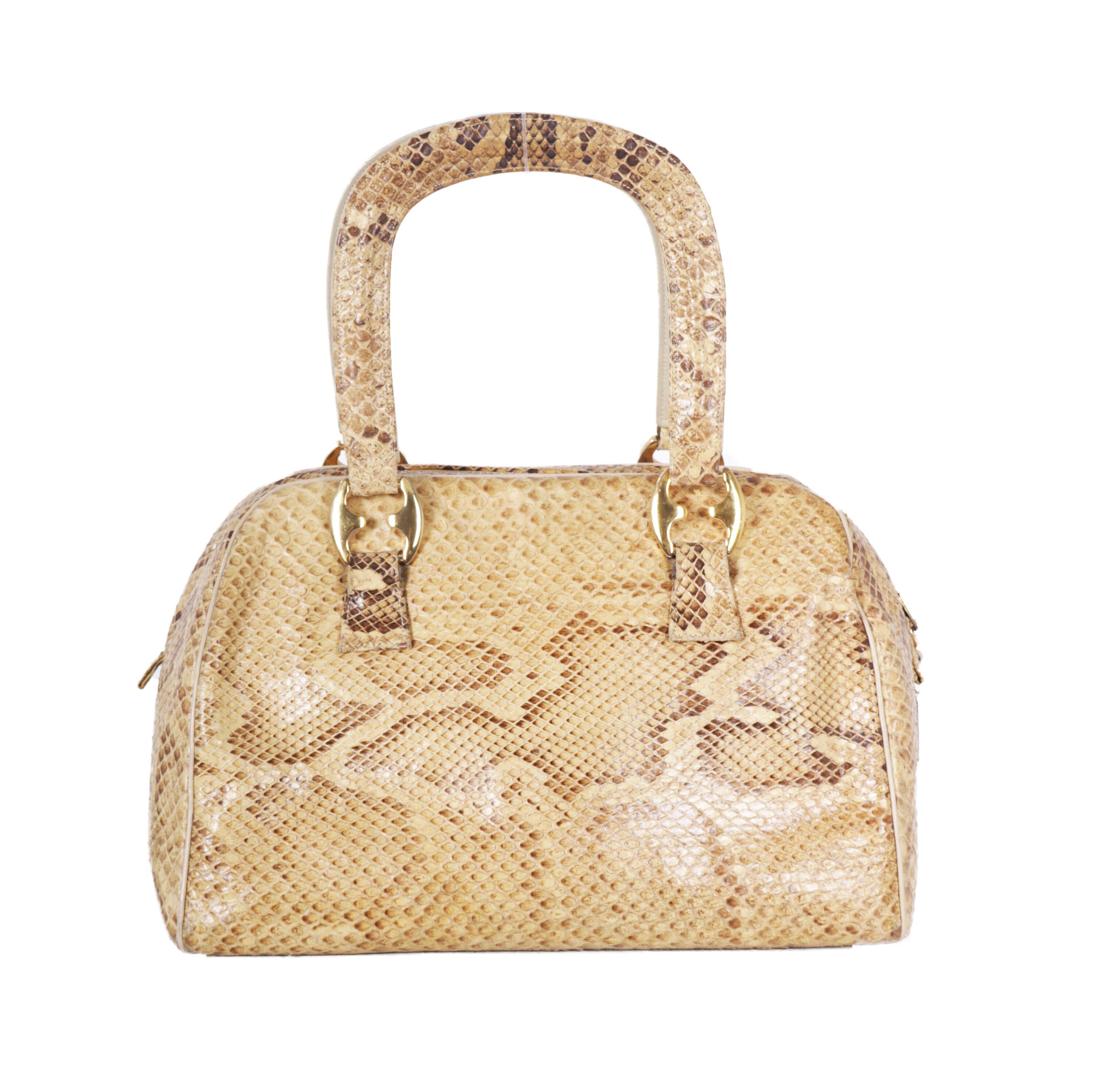 Louis Vuitton Vintage - Levant Python Bag - Brown - Leather