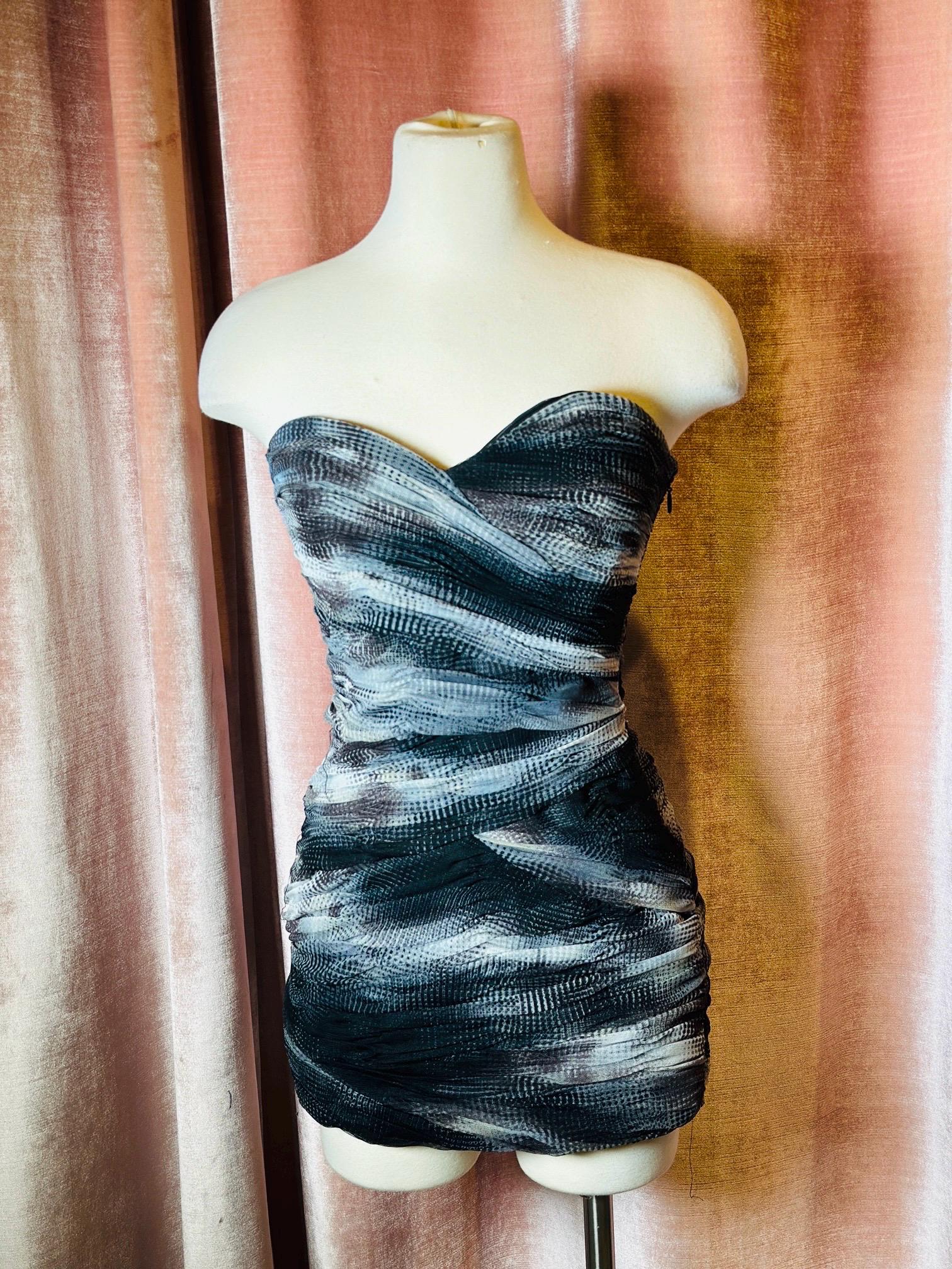 bcbg black and white dress Vintage Y2K MAXAZRIA Abstract Print Strapless Bodycon Mini Swim. Swim: See Through & Sheer Cover-Ups A-Line Ankle Length Satin Size:3X Perfect for cocktail parties