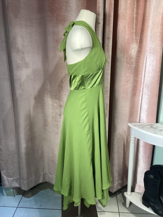 donna ricco halter dress Vintage Y2K Silk Chiffon Handkerchief Prom Style: 6DRES02965