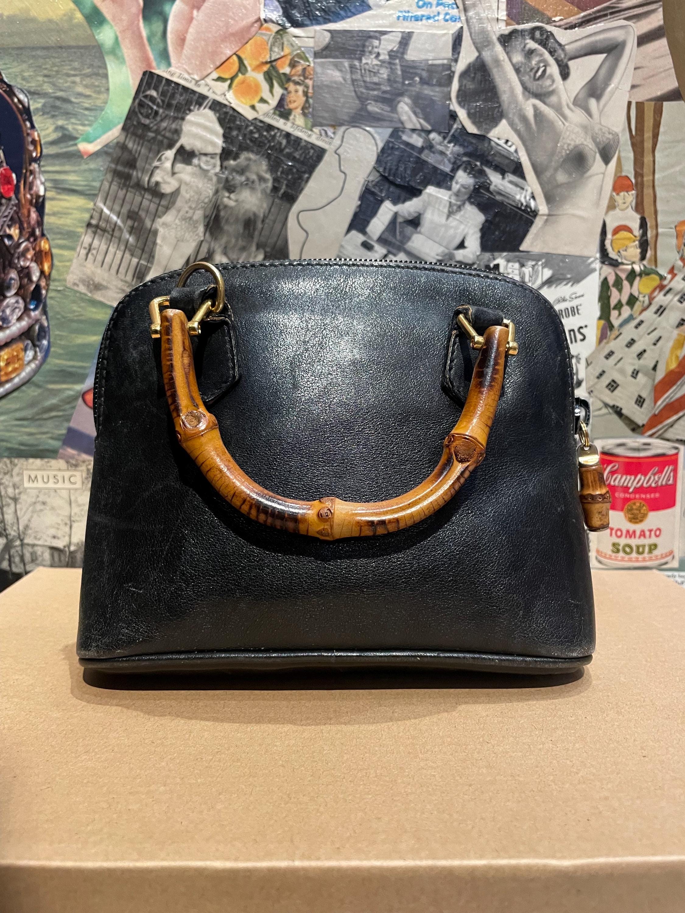 Gucci Black Bamboo Bag - Etsy Gucci Black Bamboo Bag - Etsy