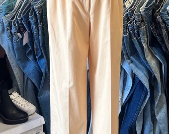 Vintage 1980-tals högmidjade Saksbyxor