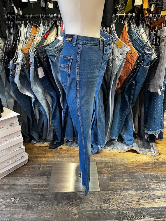 Vintage 70s Brittania high rise flare jeans - image 2