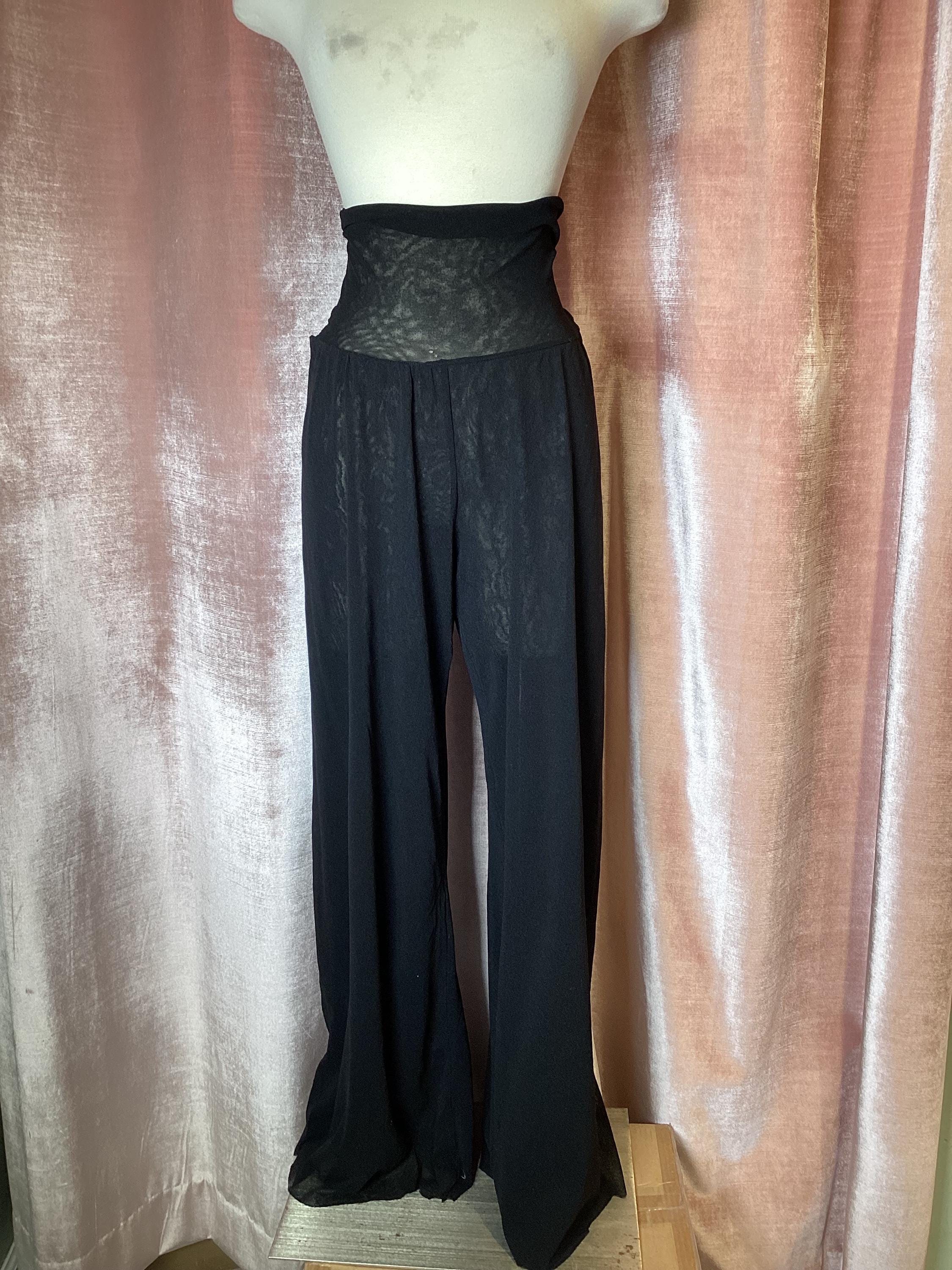 Vintage Y2K 90's Jean Paul Gaultier Soilel Black Chiffon