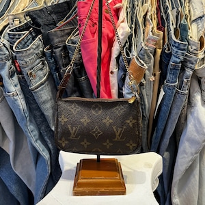 Vintage LOUIS VUITTON Pochette Mini Baguette Monogram LV Shoulder Bag Etsy India
