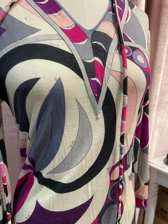 Buy 1960s Emilio Pucci Op Art Psychedelic Mini Dress Online in