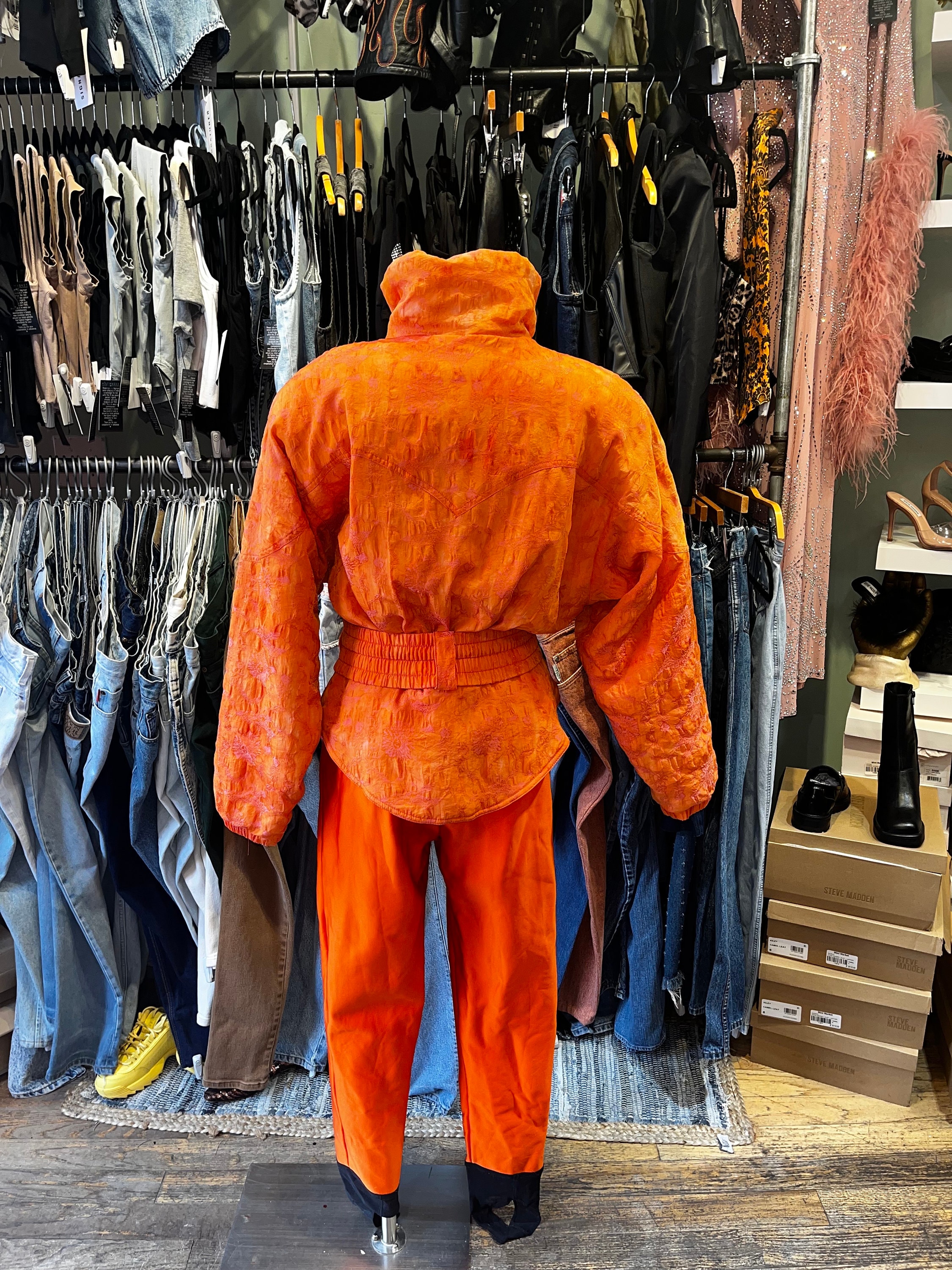 Vintage 80s NILS Day Glow Orange Neon Snow Suit Jumpsuit Medium - Etsy