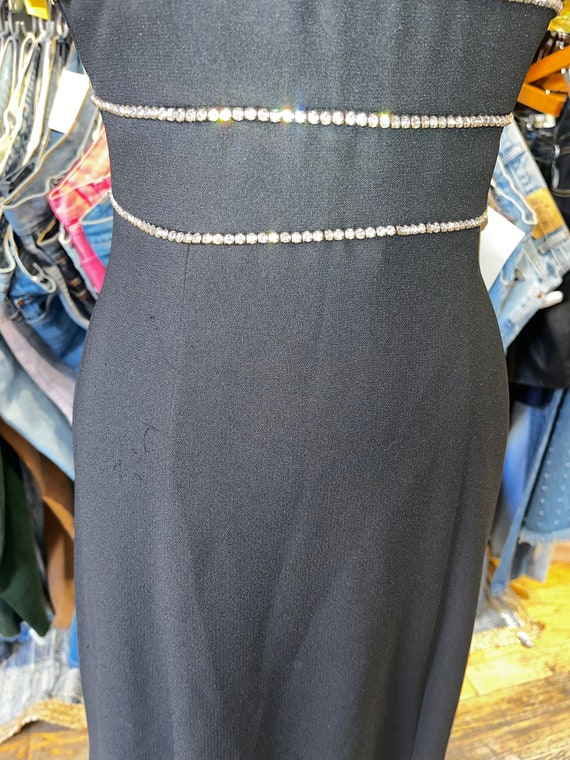 Vintage 80’s  ruched beaded party dress - image 2