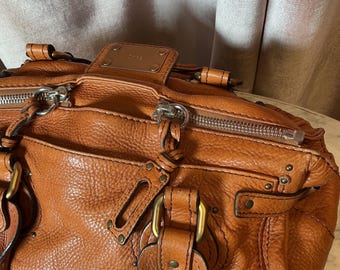 Vintage Y2k Early 2000s Chloe Paddington Satchel Leather