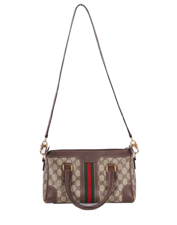 GUCCI Supreme Monogram Crossbody Boston Mini Duffe