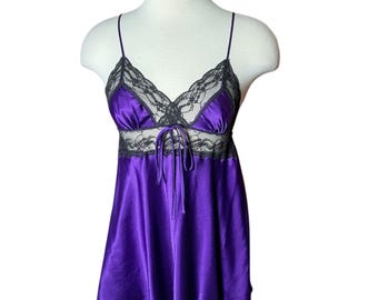 Victorias Secret Angels Purple Ribbon Slip Dress - Etsy