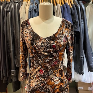 Vintage Y2K Hajorika Velour Mesh Top