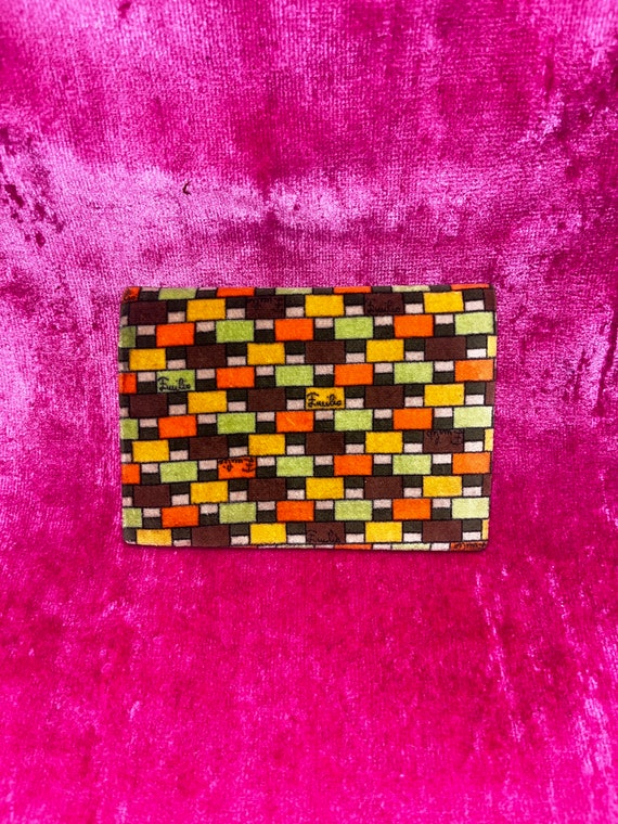 Vintage 70s Emilio Pucci velvet Wallet - velveteen