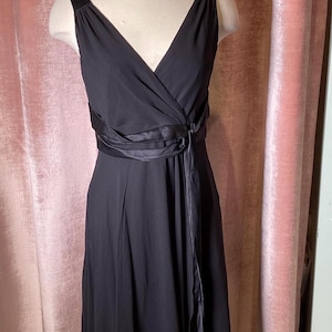 Vintage Y2k Silk Chiffon 60s Style Aline Party Dress