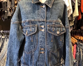Kurtka jeansowa Trucker Dad marki Bandini z lat 90. w stylu vintage