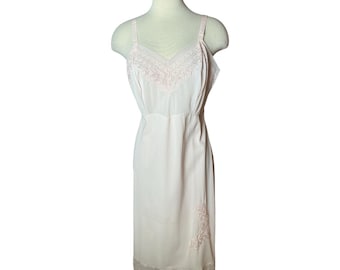 Vintage 1950er Jahre Aristocraft Spitze Nylon Chiffon Babydoll Nachthemd Slip Kleid Grösse 40 medium