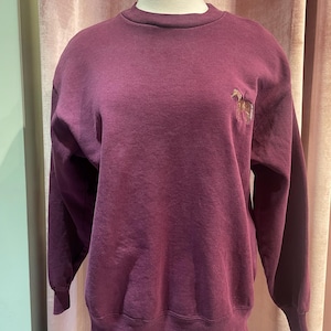 Vintage Embroidered Horse Crewneck Sweatshirt