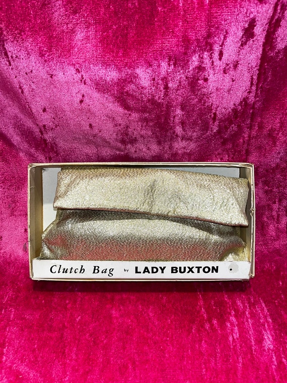 Vintage 50s deadstock Lady Buxton metallic lamé mi