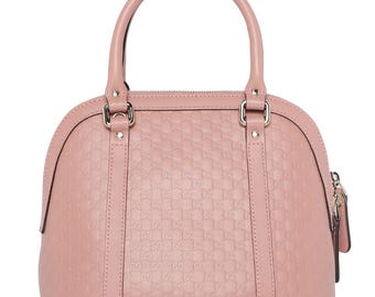 Bolso bandolera Gucci Guccisma Mini Dome de piel con monograma y