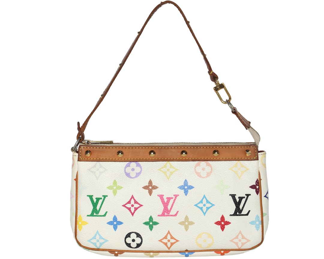 louis-vuitton multi color handbag