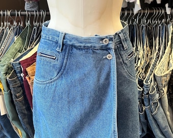 Vintage 90s Good People Denim Mini Skort