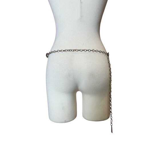 Vintage Y2K Circle & Rectangular Chain Belt - image 4