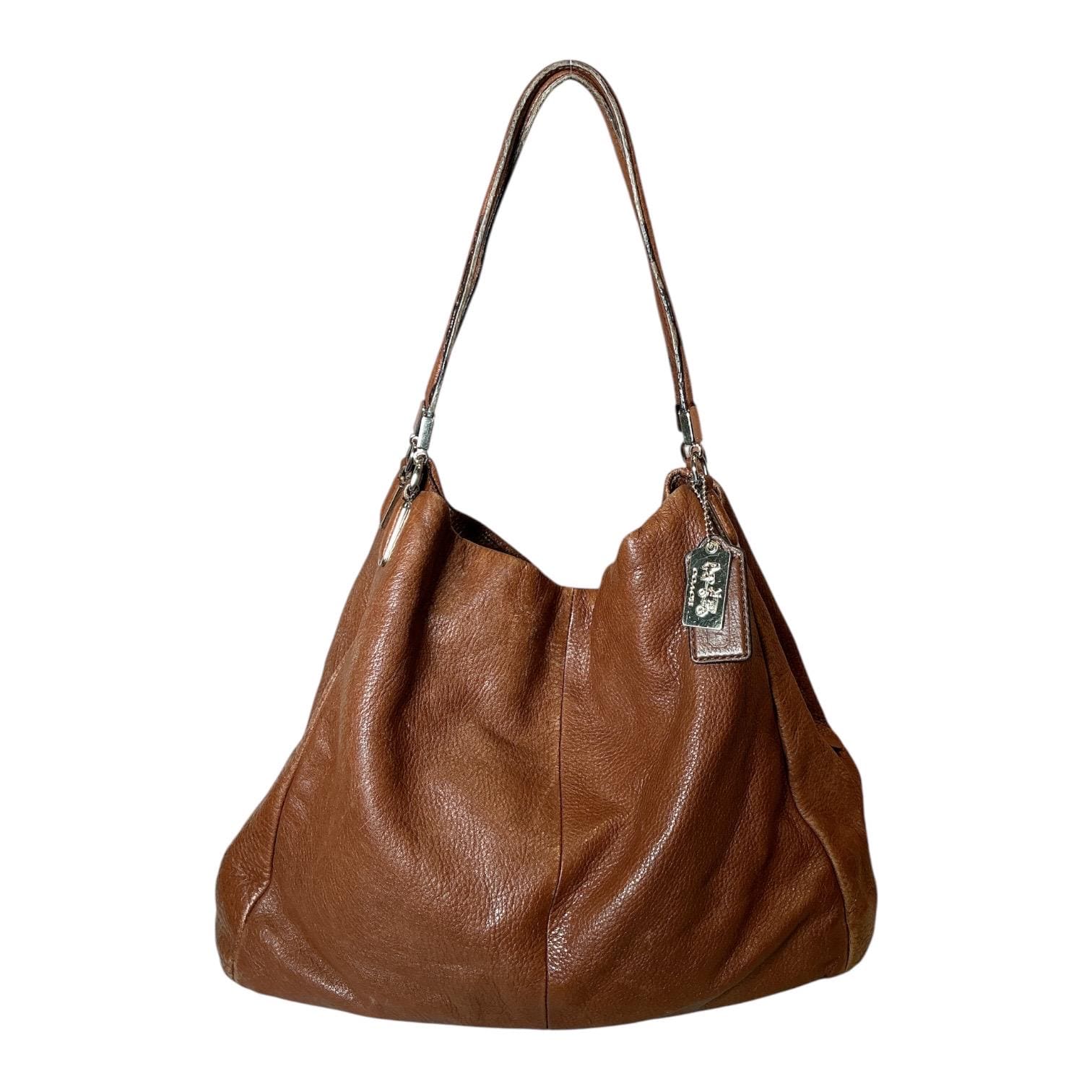 希少✨OLD COACH Tote bag one shoulder USA Vtg Coach Patent Leather Tote Bag Borough Black Shoulder