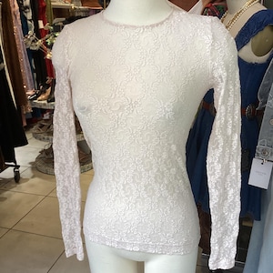 Vintage Y2K Only Hearts Floral Lace Top
