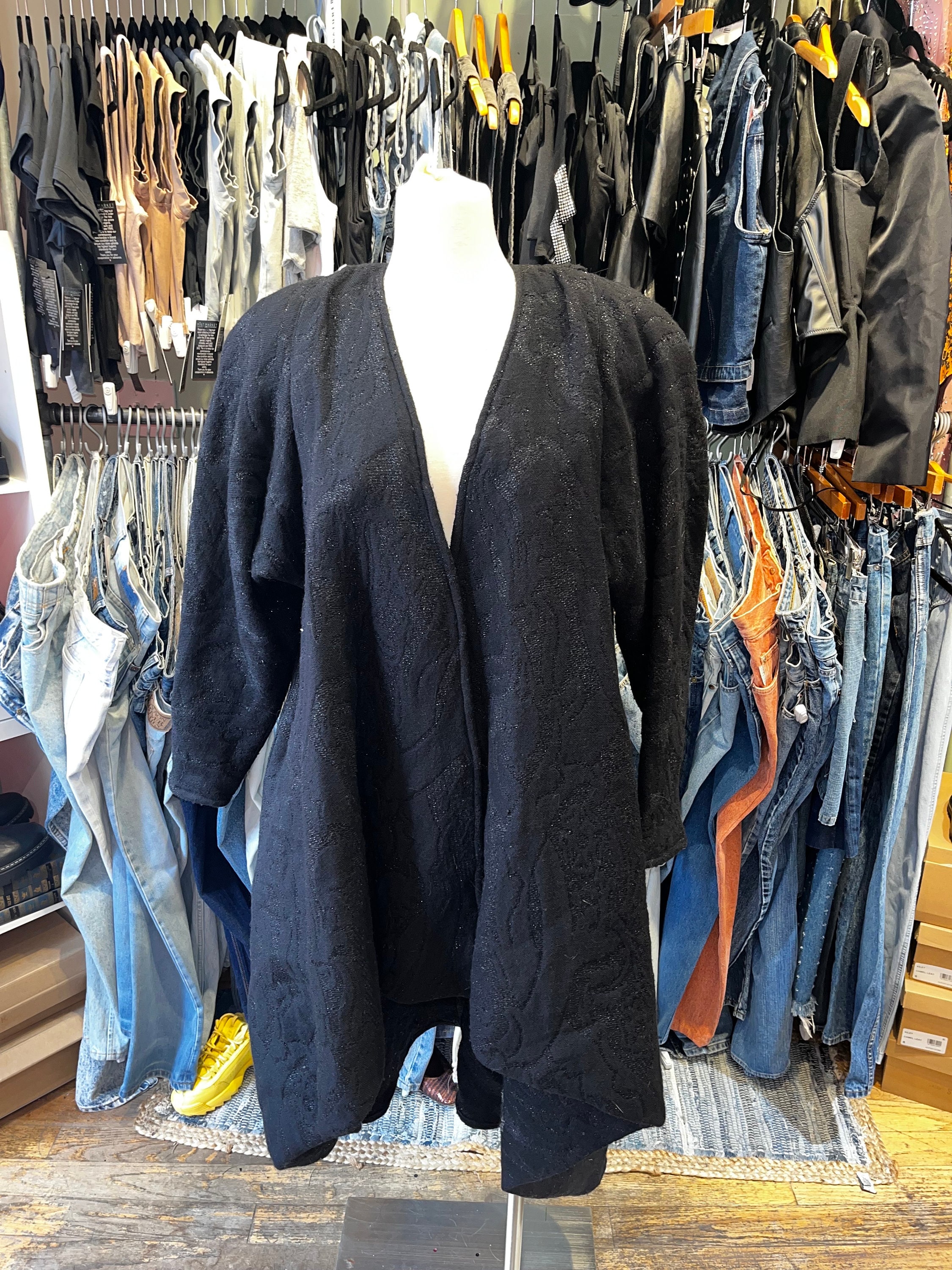 Vintage 80s Fendi oversized swing knit jacket medium large