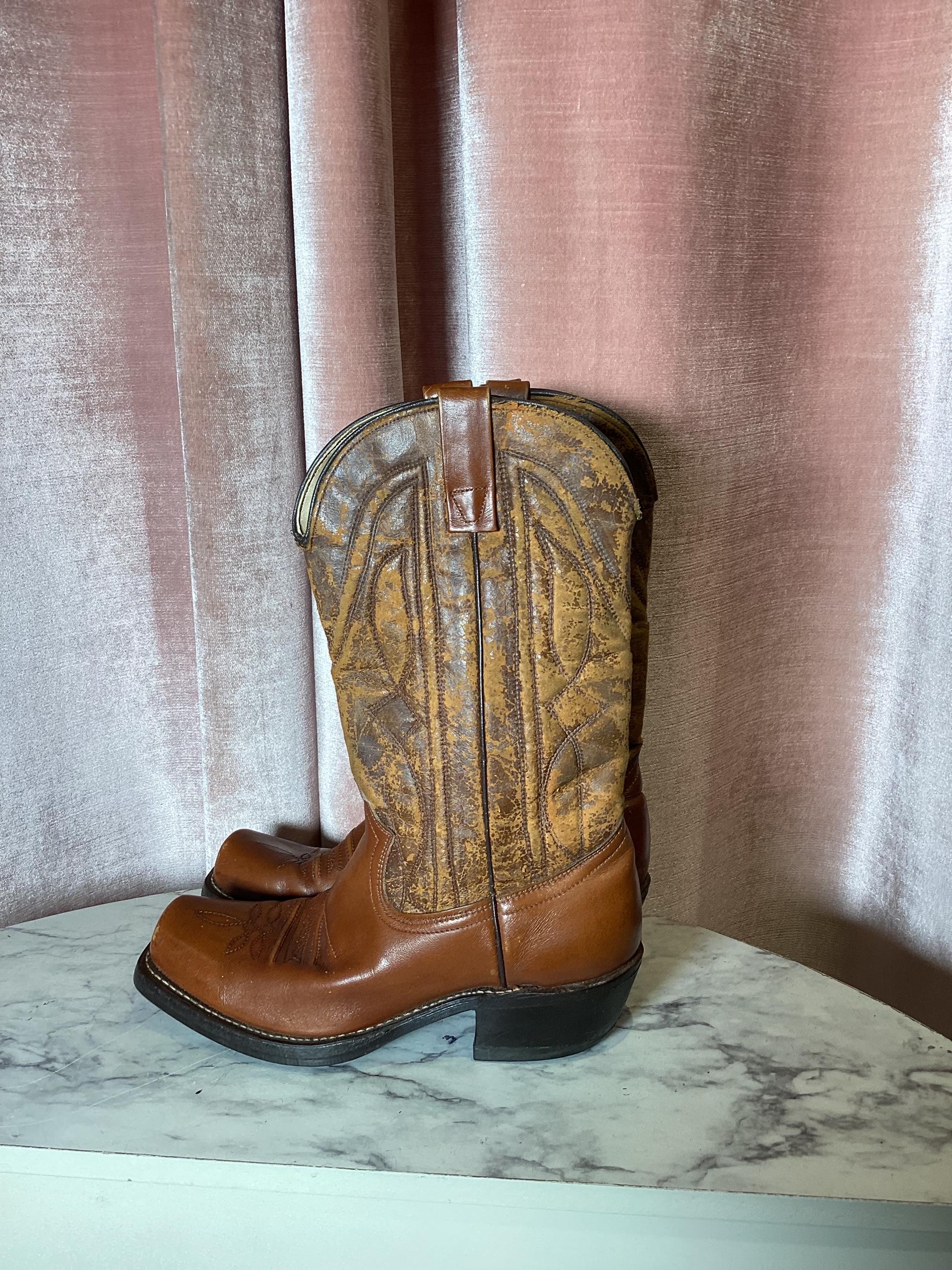 Vintage 1990's Handcrafted Riding Leather Tan Handcrafted Durable