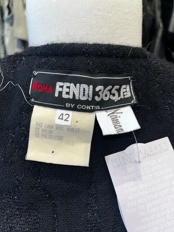Vintage 80s Fendi oversized jacket - image 5