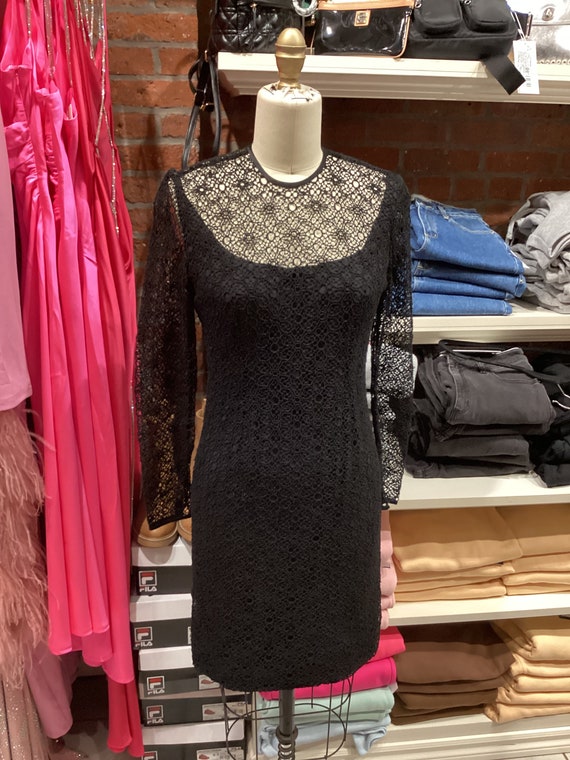 Vintage 80’s Ruched mesh dress