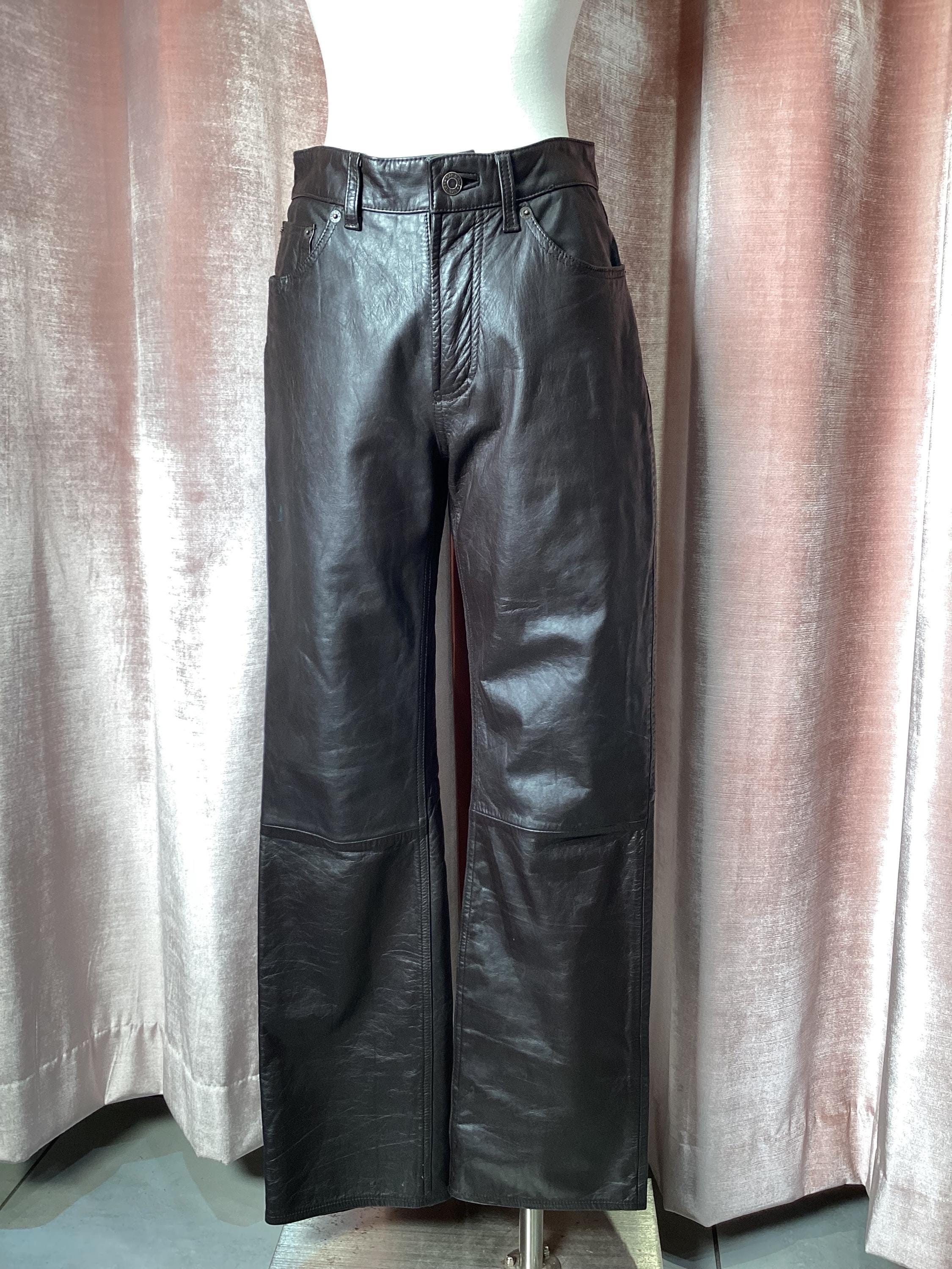 90s Leather Pants - Etsy 90s Leather Pants - Etsy