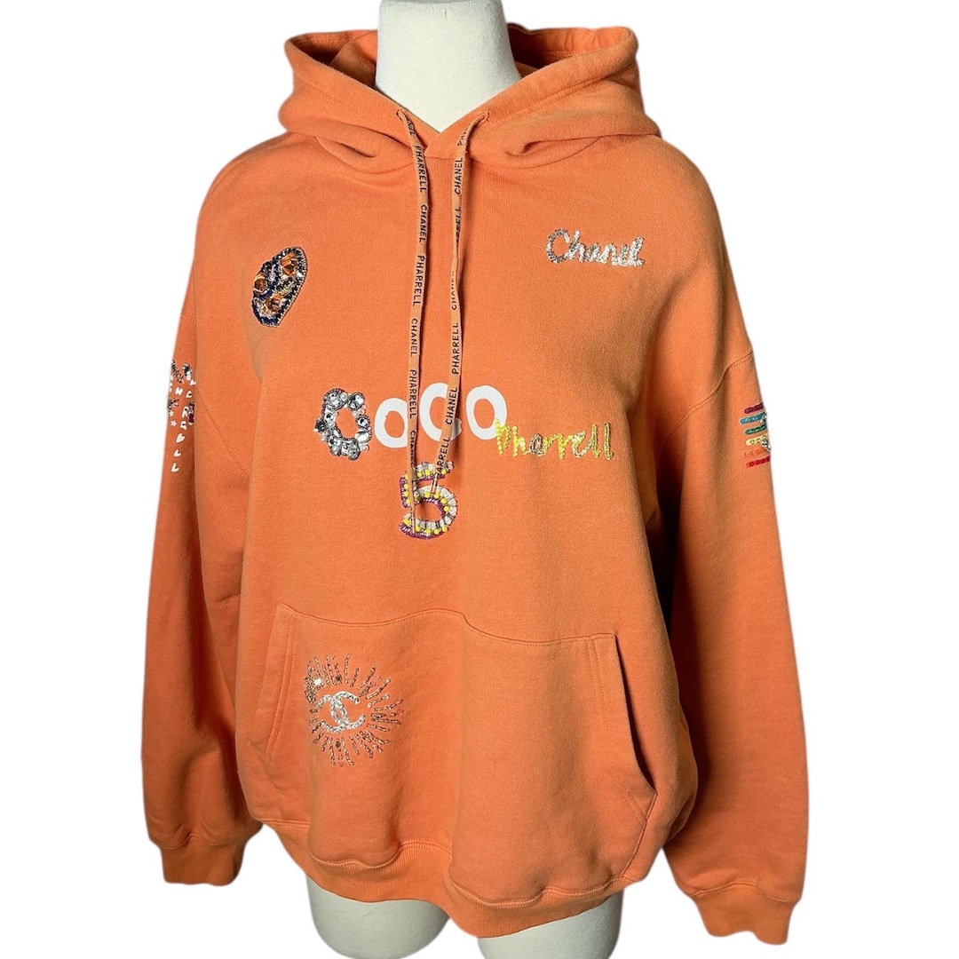 Chanel X Pharrell Beaded Oversized Hoodie L - Etsy