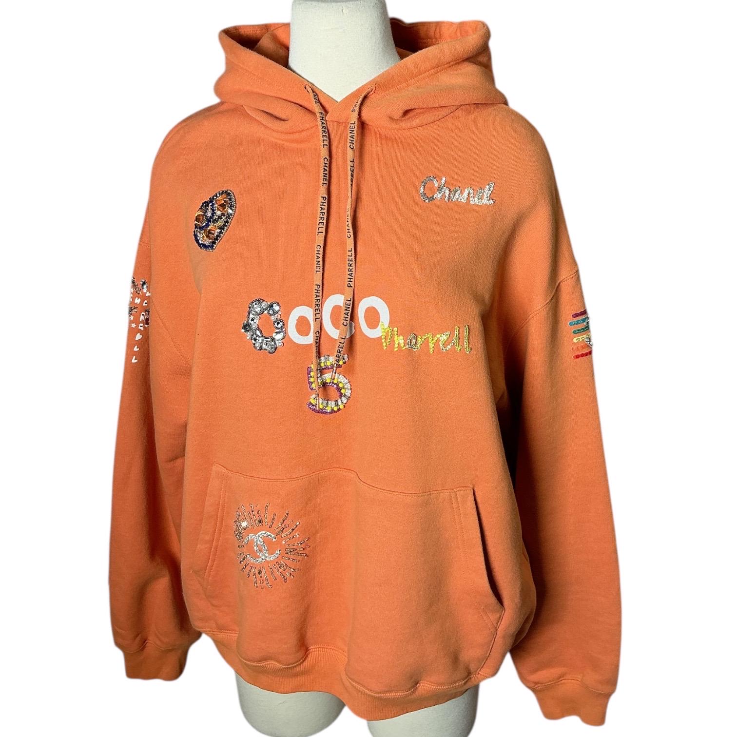 Chanel X Pharrell Beaded Oversized Hoodie L - Etsy